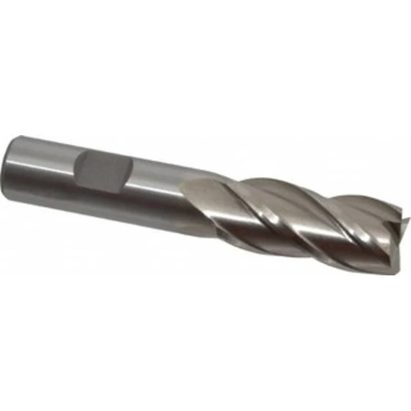 Value Collection 18mm, 1-5/8 LOC, 5/8 Shank Diam, 3-3/4 OAL, 4 Flute, Cobalt Square End Mill Single End, Uncoated, Sp...